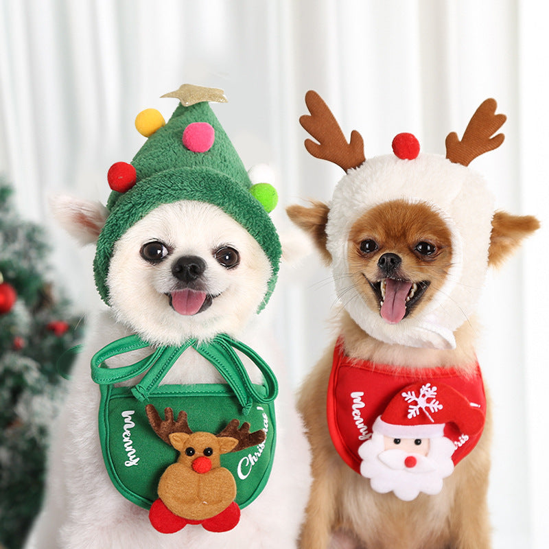 Pet Christmas Outfit Set