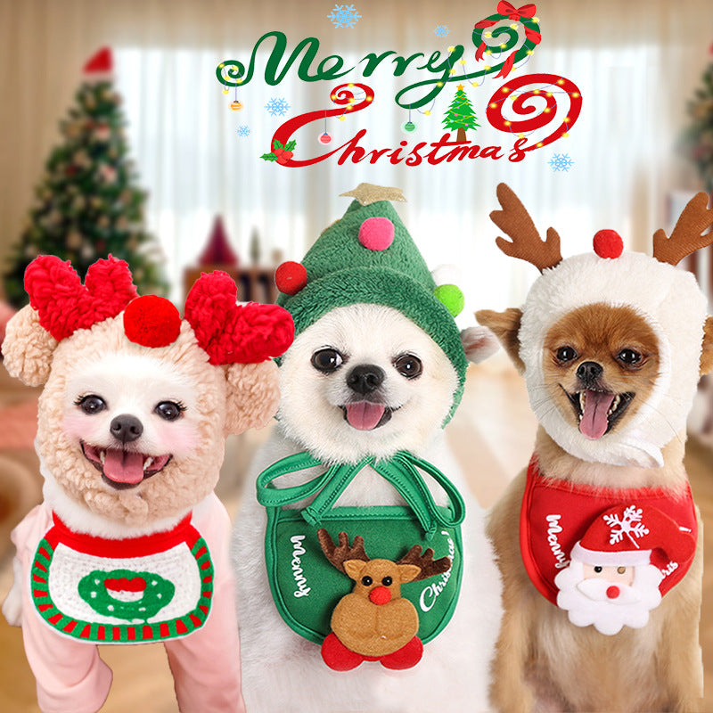 Pet Christmas Outfit Set