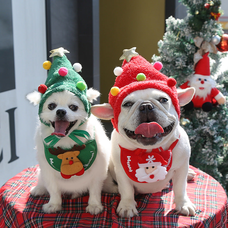 Pet Christmas Outfit Set